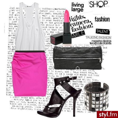 spodnica-Marc Jacobs 
top,torebeczka-Alexander Wang 
buty-Christian Dior 
bransoleta-Kenneth Jay Lane
szminka-Givenchy - Styler