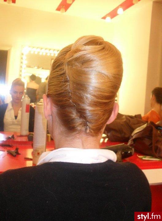 Blond Upięcie Proste Wieczorowe Długie Fryzury