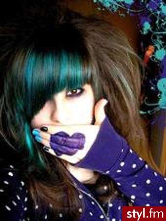 EMO Alternatywne Średnie Fryzury