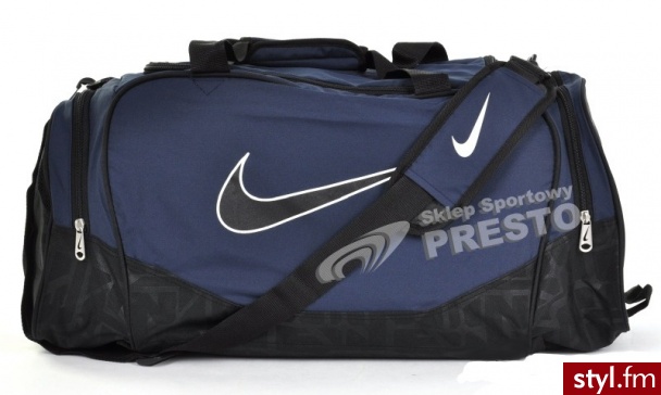 Torba sportowa Brasilla 5 Medium 60 Nike - czarno-granatowy - Torby podróżne Torebki Moda