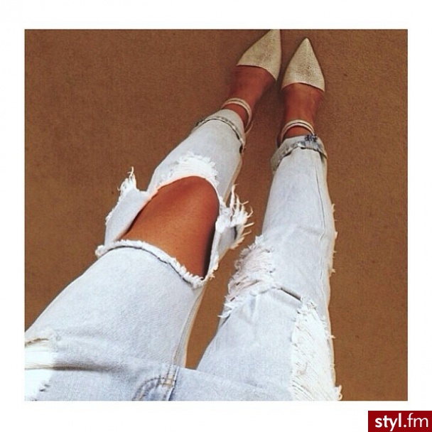 Jeansy Spodnie Moda