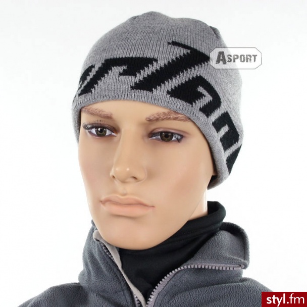 Czapka męska LOGO BEANIE z membraną 3kolory Neverland (logo-beanie) - Nakrycia głowy Dodatki Moda