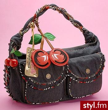 dla miłośniczek wiśni i jeansu - Betsey Johnson - 78$ - Pozostałe Torebki Moda