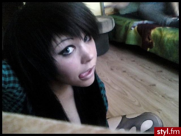 EMO Alternatywne Średnie Fryzury