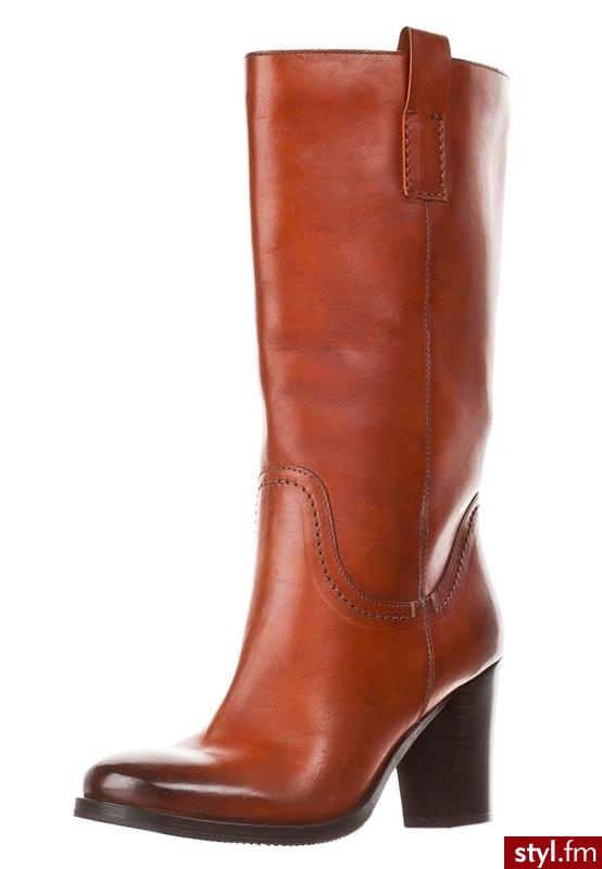 Pier One Kozaki Brązowy (30194) - Kozaki Buty Moda