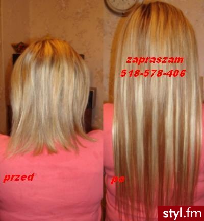 Przedłużanie i zagęszczanie włosów !!! PROFESJONALNIE !!! CERTYFIKAT DO WGLĄDU !!! 
gg 7500992
tel.518-578-406
wiecej informacji na: 
http://nasza-klasa.pl/profile/21077768

Zapraszam serdecznie - Długie Fryzury