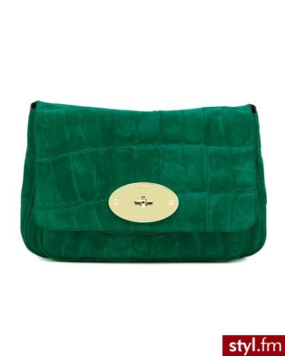 Zamszowa kopertówka od Mulberry 695$ - Pozostałe Torebki Moda