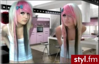 EMO Alternatywne Średnie Fryzury