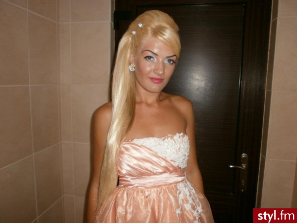 Blond Upięcie Proste Wieczorowe Długie Fryzury