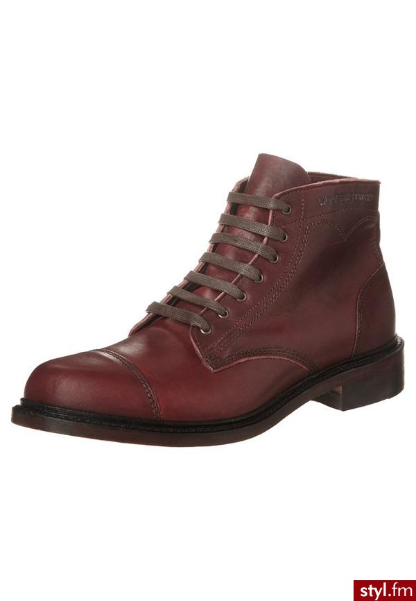 Wolverine 1000 Mile KRAUSE Kozaki sznurowane brązowy W00405 - Kozaki Buty Moda