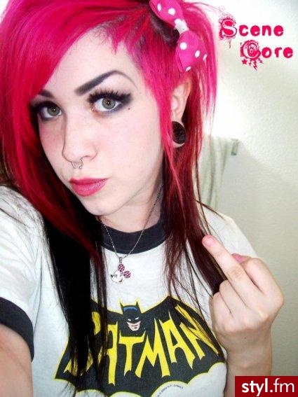 EMO Alternatywne Średnie Fryzury