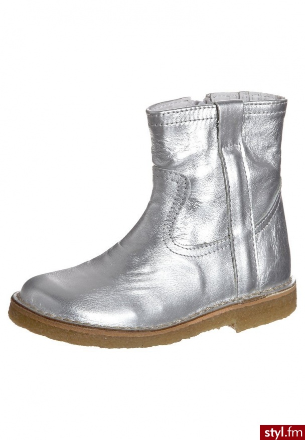 Pinocchio Kozaki  srebrny - Kozaki Buty Moda