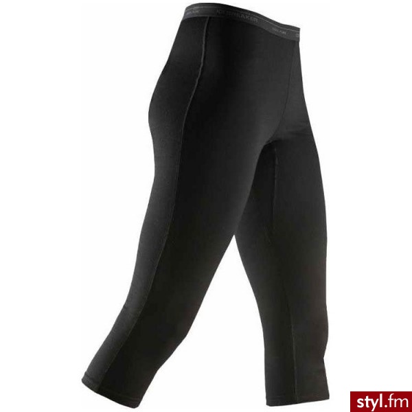 Icebreaker KALESONY LEGLESS BLACK Czarny - Leginsy Spodnie Moda