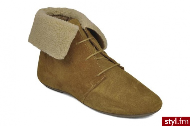 Jonak PÓŁBUTY I BOTKI MOUMI BY (BRĄZOWY) (Brązowy) - Botki Buty Moda