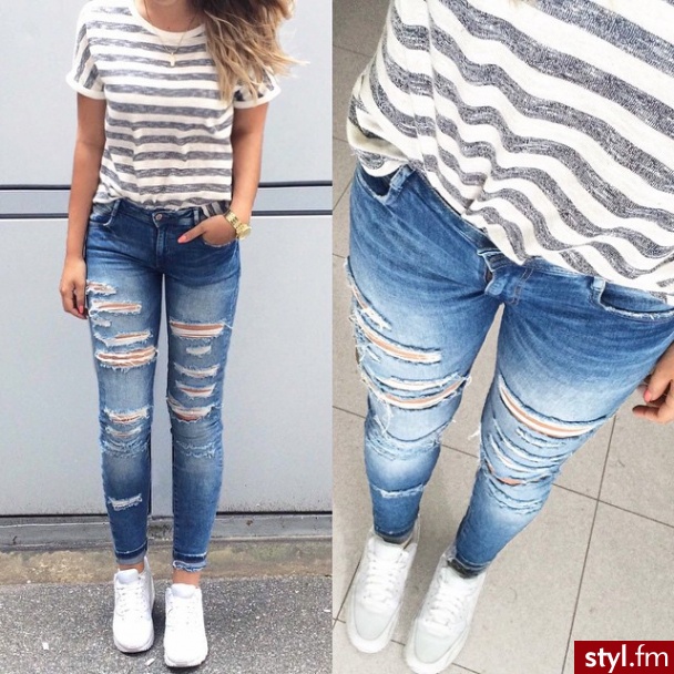 Jeansy Spodnie Moda