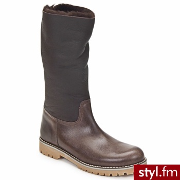 Hip BUTY MINOIA Brunatny - Kozaki Buty Moda