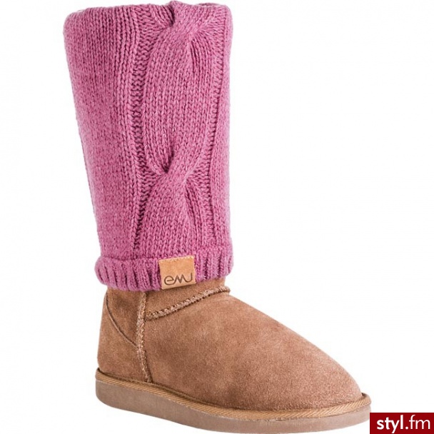 EMU Australia Getry Johanna Boot Cuff Berry Fioletowy - Emu Buty Moda
