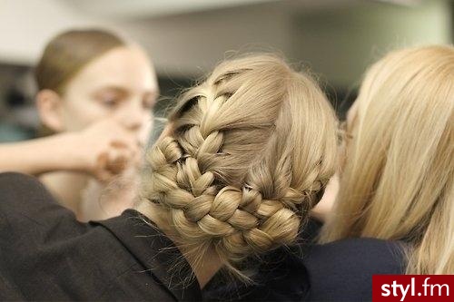 Blond Warkocze Proste Na co dzień Długie Fryzury