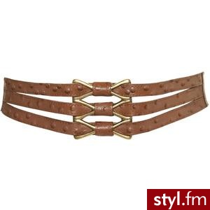 Leather Ostrich Strap Belt - TopShop - Polyvore. Pobrano ze strony: http://www.polyvore.com/leather_ostrich_strap_belt/thing?id=7802213 - Pozostałe Dodatki Moda