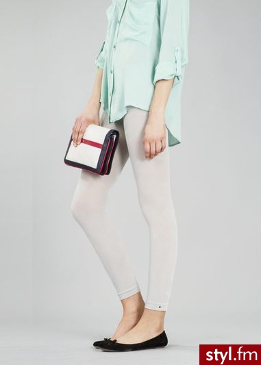 TOMMY HILFIGER Legginsy DIAMOND szary Odcienie szarości i srebra - Leginsy Spodnie Moda