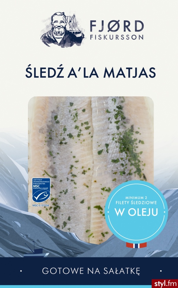 Jeżeli nie masz czasu i chęci na spędzanie długich godzin w kuchni, warto skorzystać z gotowych i smacznych produktów, np. śledzi w occie FJØRD FISKURSSON w wygodnym opakowaniu. Pyszne i zdrowe danie pojawi się w mig! - Kuchnia
