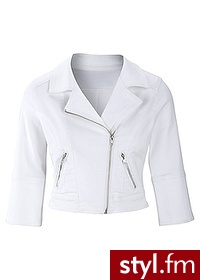 Bonprix Kurtka dżinsowa biały 967692_18977 - Kurtki Okrycia Moda