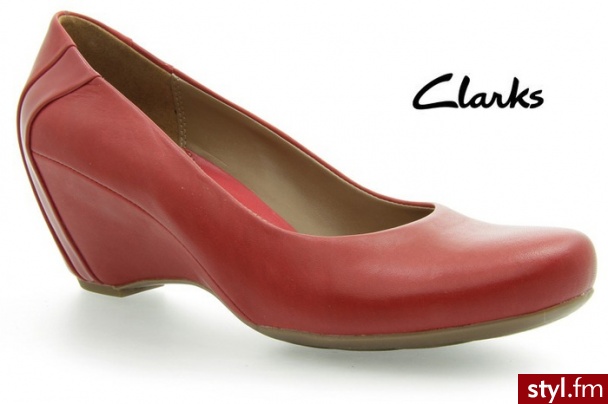 Clarks CZÓŁENKA CAPRICORN AIR CHERRY RED - Czółenka Buty Moda