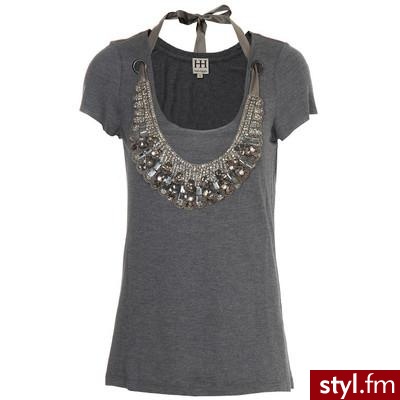 Haute Hippie Top Grey Melange - Polyvore. Pobrano ze strony: http://www.polyvore.com/cgi/thing?id=17483933 - Pozostałe Ciuchy Moda