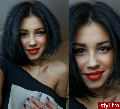 Średnie Fryzury