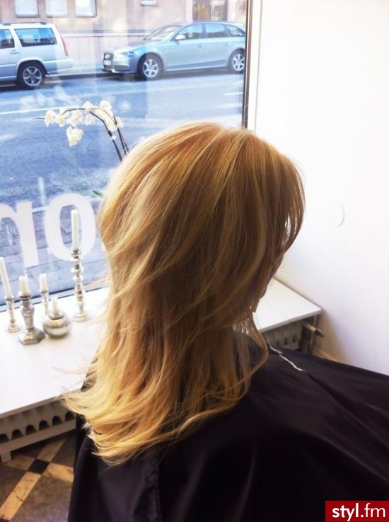 Blond Rozpuszczone Proste Na co dzień Długie Fryzury