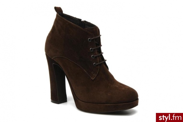 Georgia Rose PÓŁBUTY I BOTKI GIASINA BY (BRĄZOWY) (Brązowy) - Botki Buty Moda