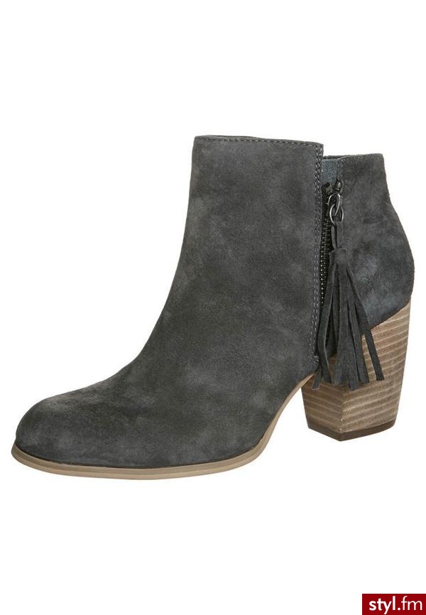 Pier One Botki szary (75SKT11A) - Botki Buty Moda