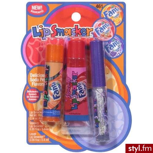 3 błyszczki o smakach znanej każdemu Fanty firmy Lip Smacker - Gadżety Inne Moda