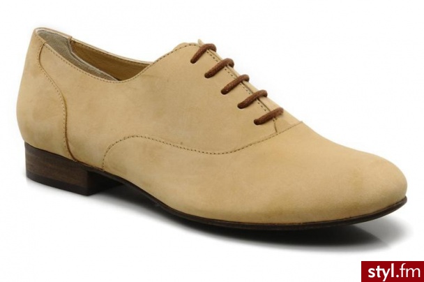 Georgia Rose BUTY SZNUROWANE MESSIA BY GEORGIA ROSE (Beżowy) - Balerinki Buty Moda
