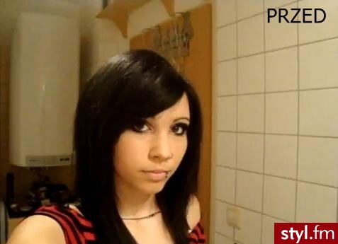 Przed/Po,. jak lepiej ? ^^ - EMO Alternatywne Średnie Fryzury