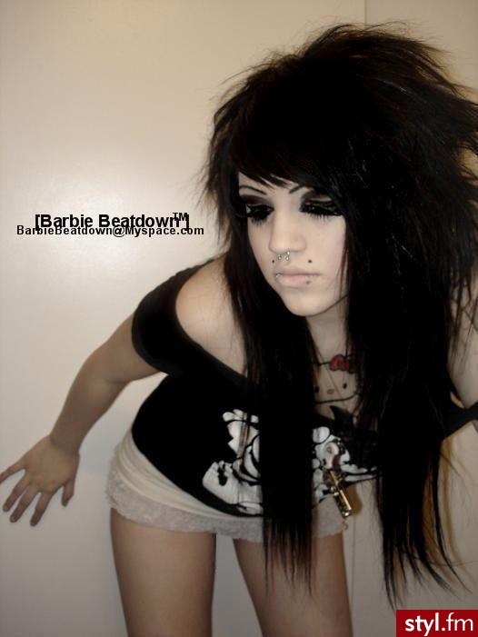 EMO Alternatywne Średnie Fryzury
