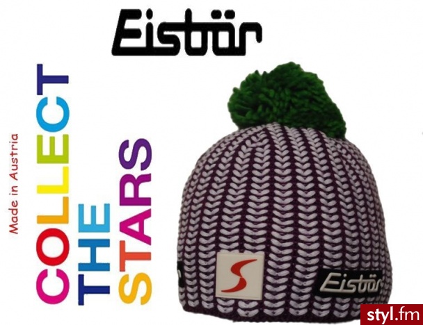 EISBAR zimowa czapka na narty PRIME POMPON MU violet - Nakrycia głowy Dodatki Moda