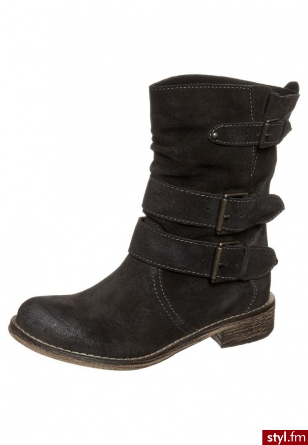 Bullboxer Botki szary (929525) - Botki Buty Moda
