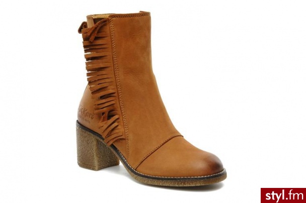 Kickers PÓŁBUTY I BOTKI KIFRANGE BY (BRĄZOWY) (Brązowy) - Botki Buty Moda