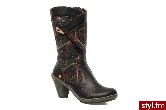 Art Półbuty i botki Paris 779 (Czarny) - Botki Buty Moda