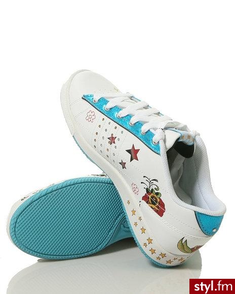 Ecko Red Skull & Flower Rhinestone Sneaker - Pozostałe Buty Moda