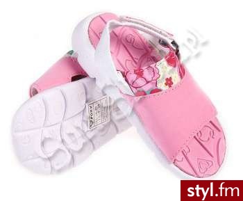 ROXY KLAPKI MINI ELASTIC 2012 BUBBLE GUM 27 JUNIORSKIE - Klapki Buty Moda