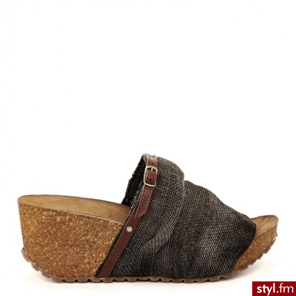 Venezia  Klapki Na Koturnie 2343 Bal Nero - Klapki Buty Moda