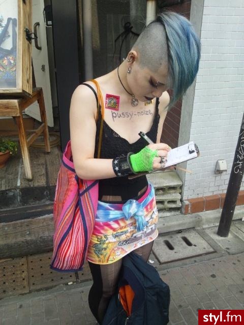 Kolorowe Punk Rock Alternatywne Krótkie Fryzury