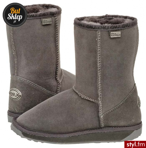 EMU AUSTRALIA BUTY PLATINUM STINGER LO CHARCOAL (WP10002) - Emu Buty Moda