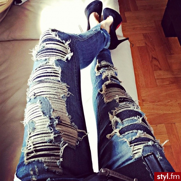 Jeansy Spodnie Moda