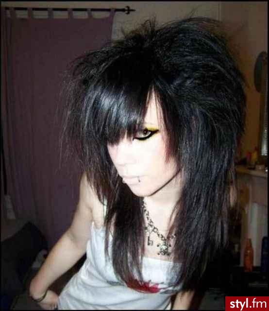 EMO Alternatywne Średnie Fryzury