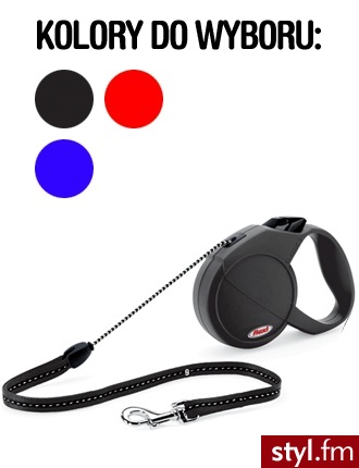Flexi Smycz Classic Basic Linka 5m do 20kg - Psy Zwierzaki