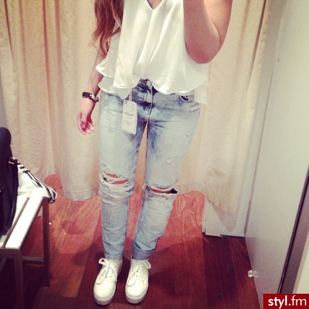 Jeansy Spodnie Moda