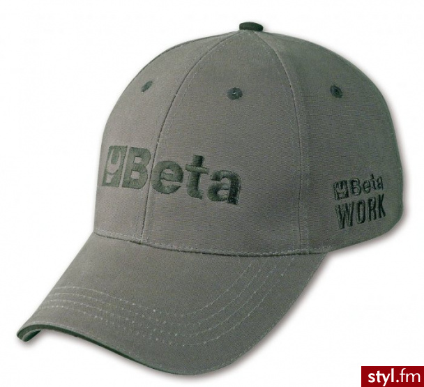 Beta Czapka z daszkiem T/C szara 7982G - Nakrycia głowy Dodatki Moda